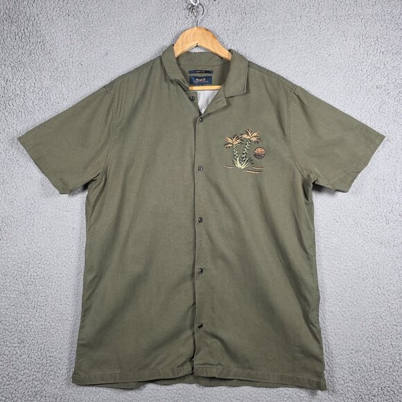 Roark Other - Roark Shirt Mens Size XL Olive Scorpion Of The Sahara Button Down Camp Collar